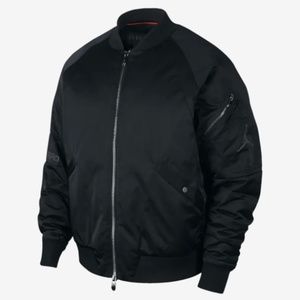 Nike Jordan JSW J-1 Insulated Bomber Jacket Black